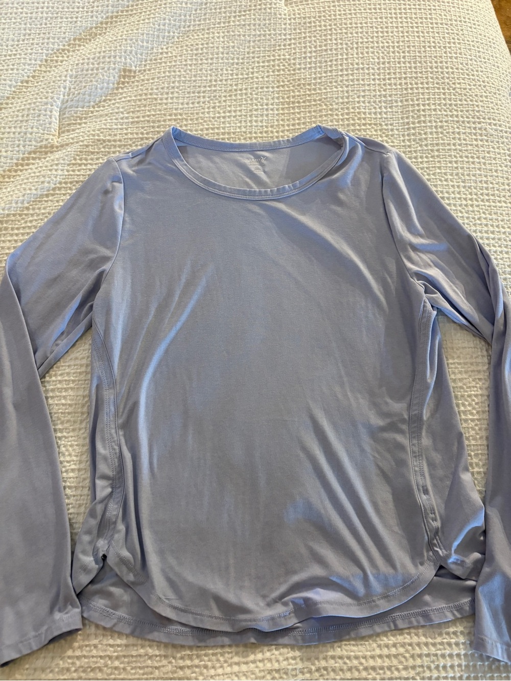 Old Navy Light Lavender Long-Sleeve Crew Neck Top